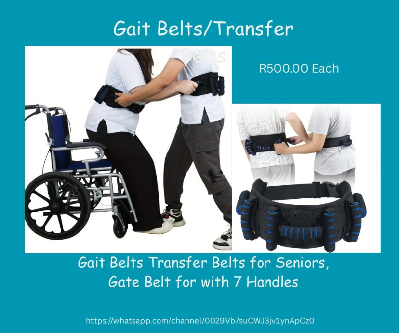 Gait belt / transfer belt with 7 handles